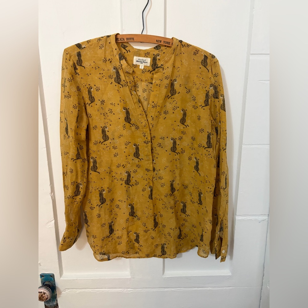 Hartford alternative Classics 1979 long sleeve pullover blouse sheer